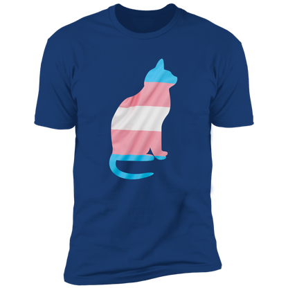 Trans Pride Cat Pride T-shirt, Trans Pride Cat Shirt for humans, in royal blue