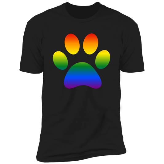 Dog paw Pride, Dog Pride shirt for humas, in black