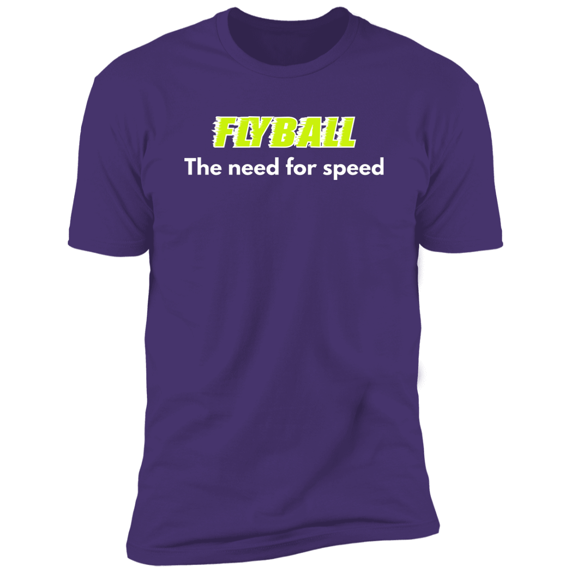 Flyball The Need For Speed dog shirt, dog shirt for humans, sporting dog shirt, in purple rush
