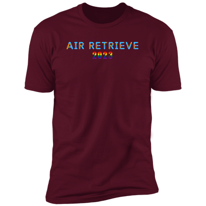 Air Retrieve 2023 Pride Dock diving t-shirt, dog pride air retrieve dock diving shirt for humans, in maroon