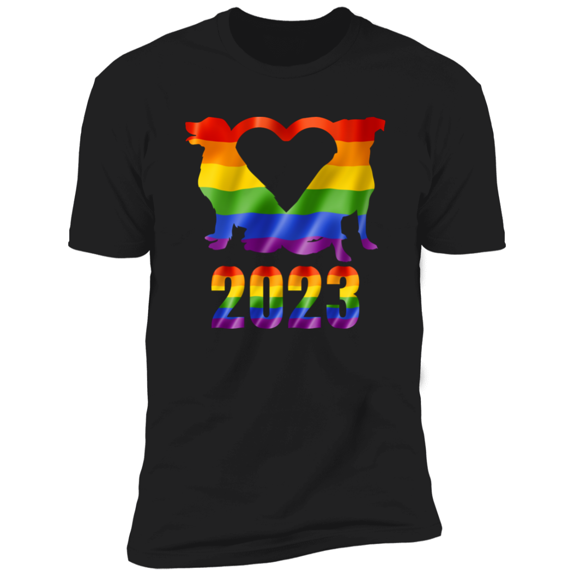 Dog Pride 2023, dog pride dog shirt for humans, in black