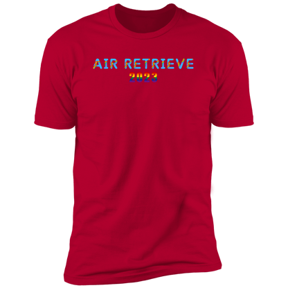 Air Retrieve 2023 Pride Dock diving t-shirt, dog pride air retrieve dock diving shirt for humans, in red