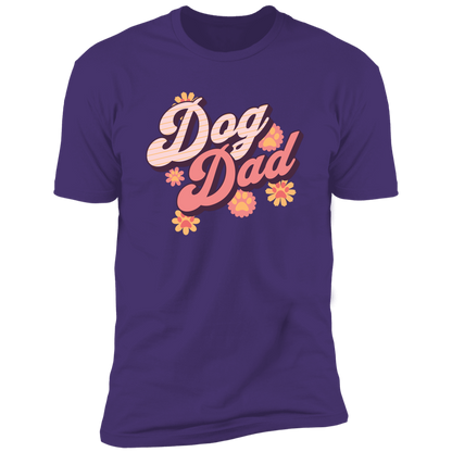 Retro Dog Dad t-shirt, Dog dad shirt, Dog T-shirt for humans, in purple rush