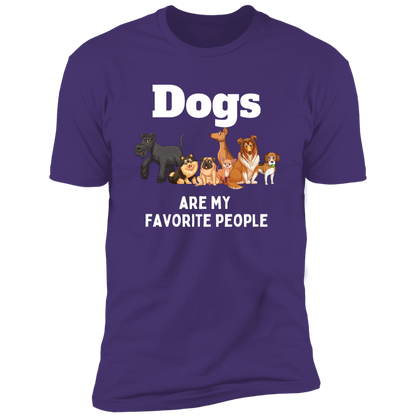 Dogs Are My Favorite People t-shirt, dog shirt for humans, in purple rush